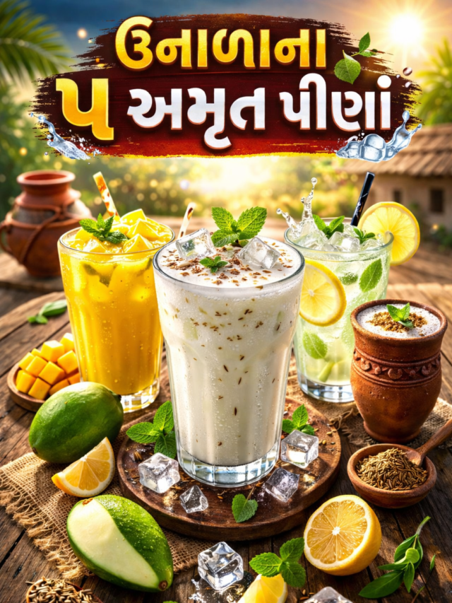 Summer Drinks in Gujarati, ઉનાળામાં ઠંડક આપતા પીણાં